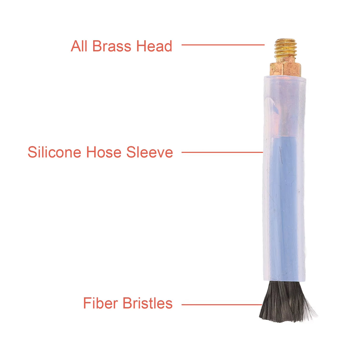 Welding Weld Bead Cleaning Brushes 5-Pack, Brass Head M6 or M8 – image 4