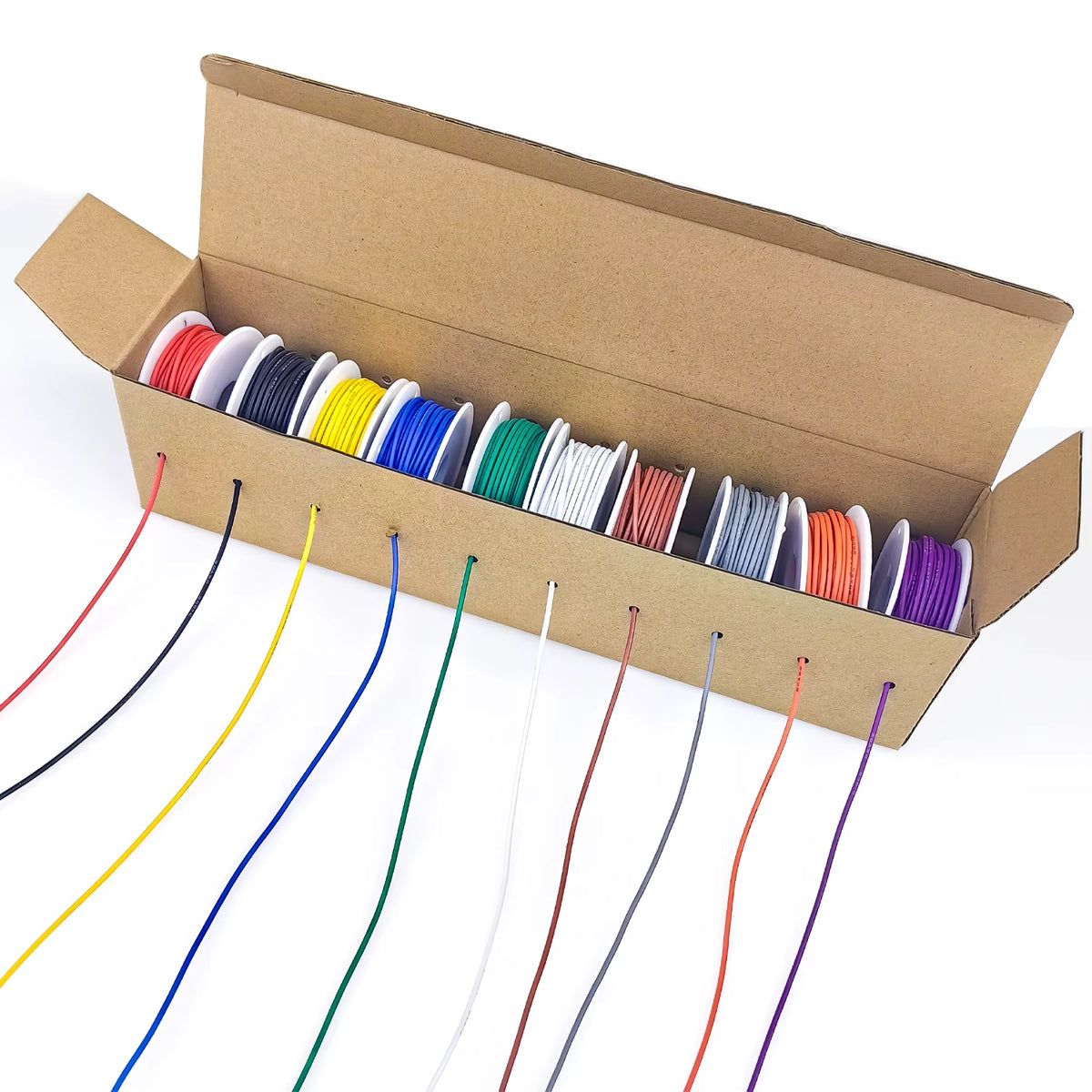 Silicone Hookup Wire Kit, 10 Colors Stranded Tinned Copper – image 5