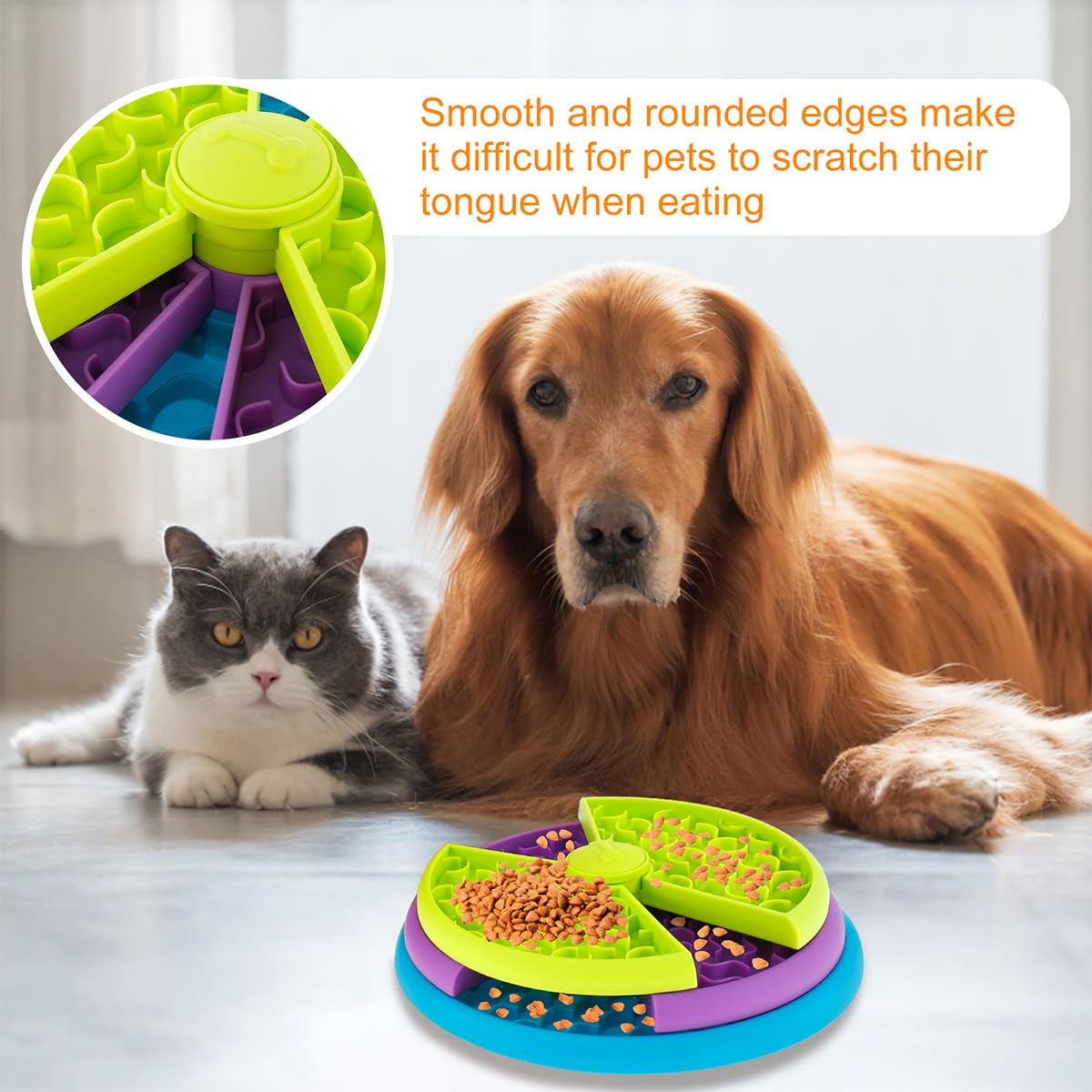 Dog Puzzle Feeder - 3-in-1 Rotating Lick Mat and Slow Feeder – image 7