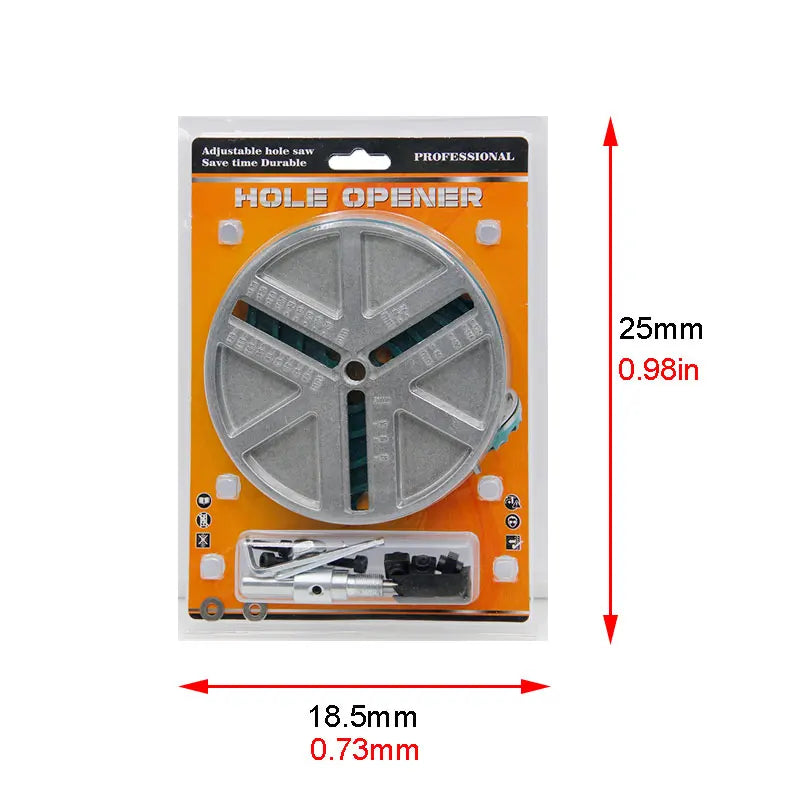 Adjustable Hole Saw Cutter 45-130Mm - Drywall & Plastic Circle Cutter Drill Bit