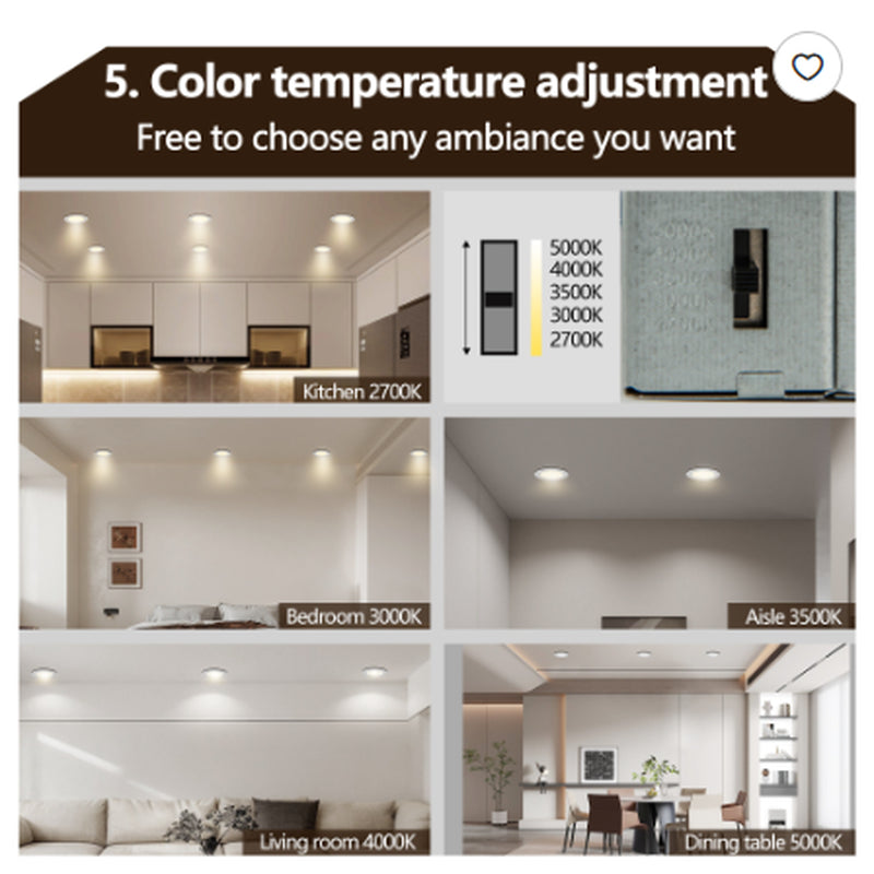 12-Pack 4 Inch Ultra-Thin LED Recessed Lights with Junction Box, Dimmable – image 5
