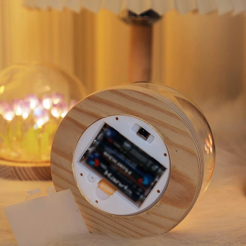 Tulip Night Light DIY Kit - Battery Operated LED Flower Lamp