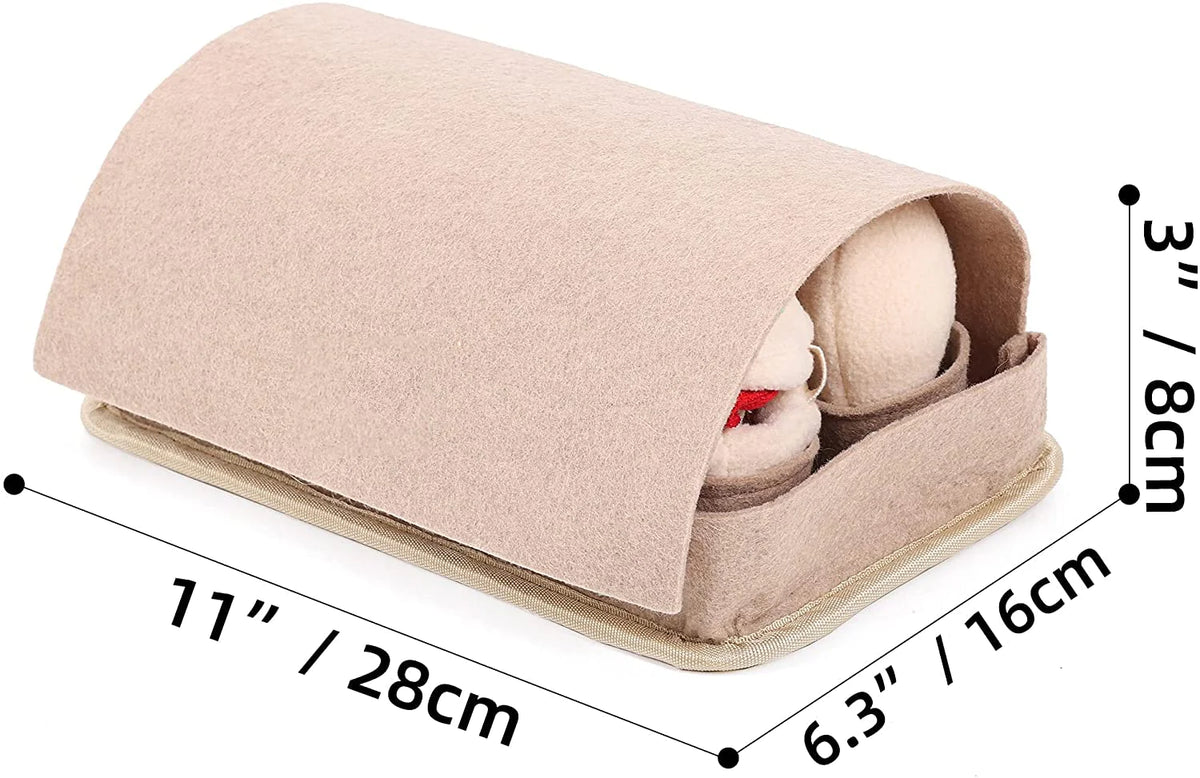 Snuffle Mat for Dogs, Slow Feeding Mat with 8 Squeaky Plush Eggs – image 6