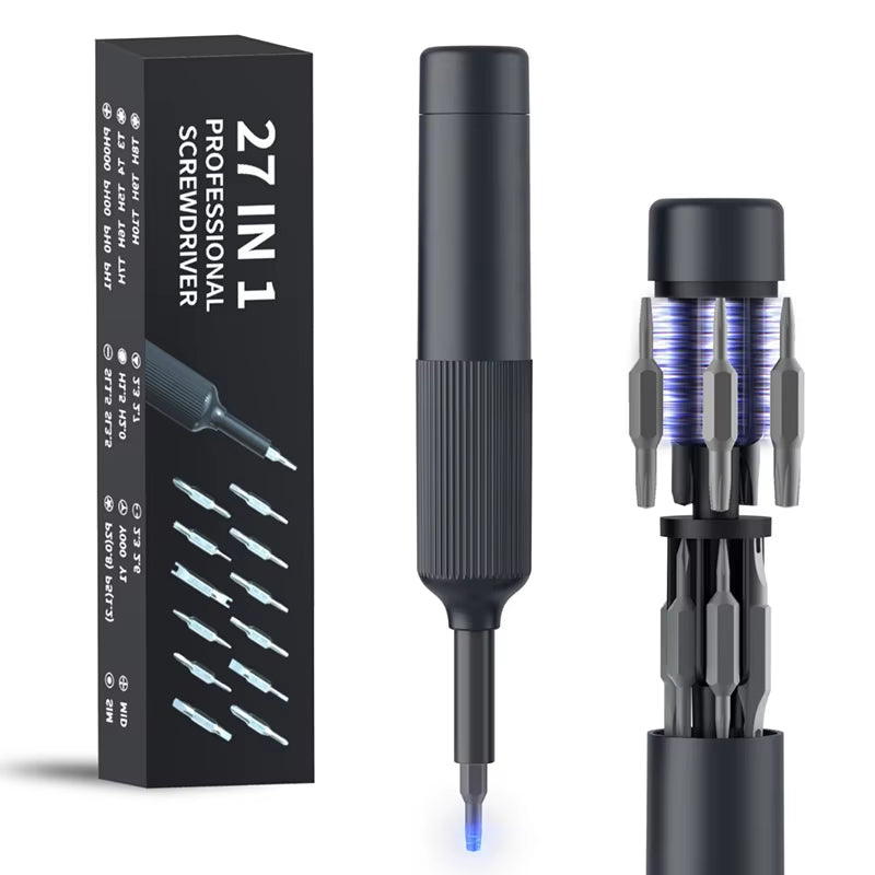 Pen-Style Precision Screwdriver Set with Magnetic Bits