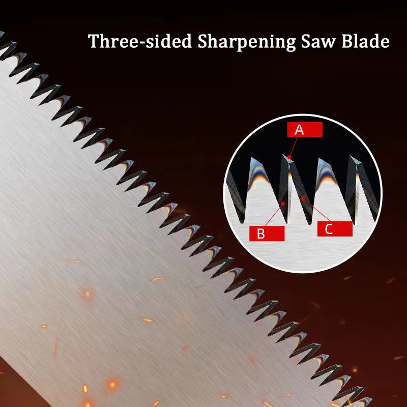Japanese Style Pull Saw - Fine Tooth Flush Cut Woodworking Hand Saw – image 6