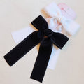 Bow Hair Clip Set – 2 Pack, Black & White – image 4