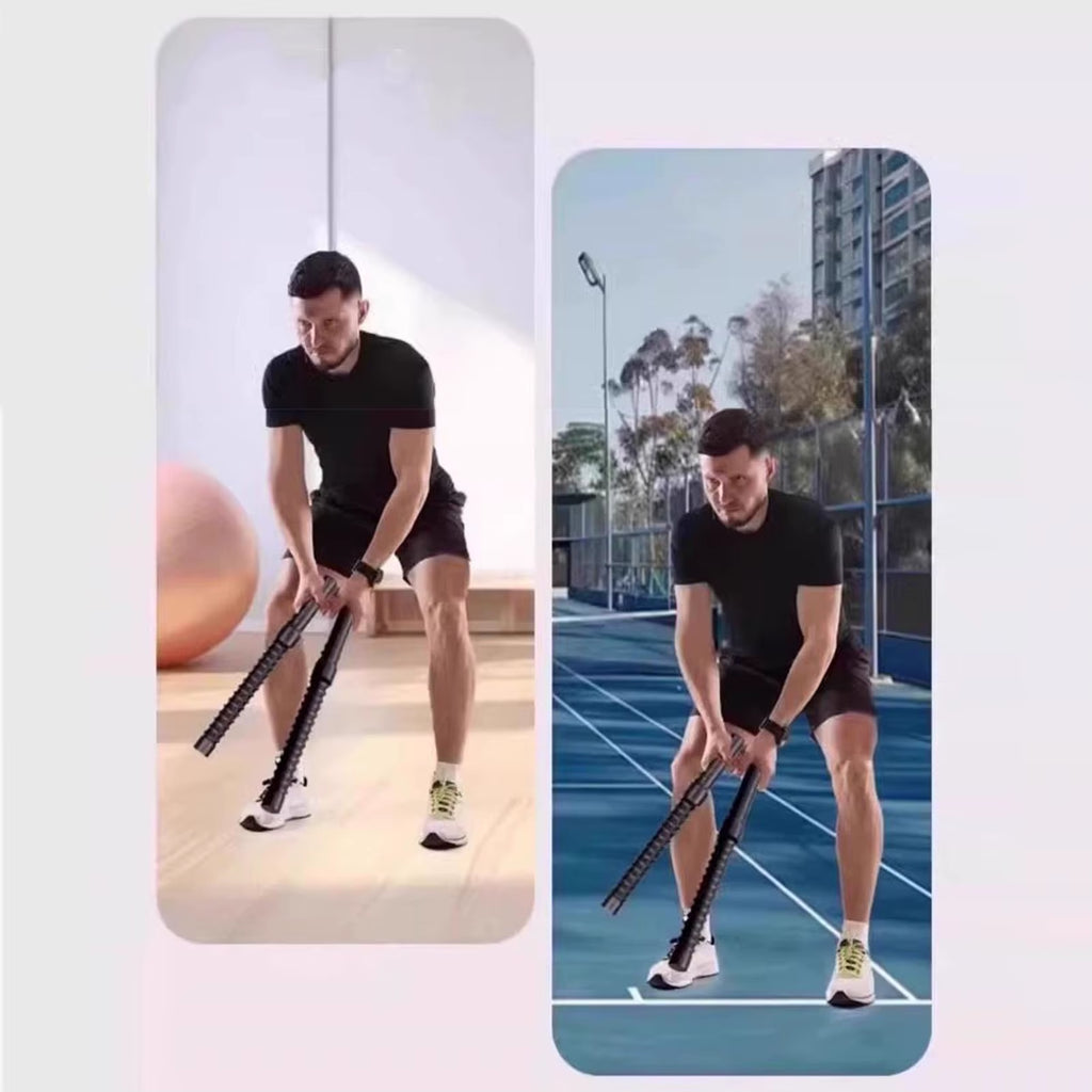 Battle Ropes Cordless Portable Fitness Equipment 2 Pieces Fitness Arms Battle Ropes for Cardio Muscle Training Chest Back Legs