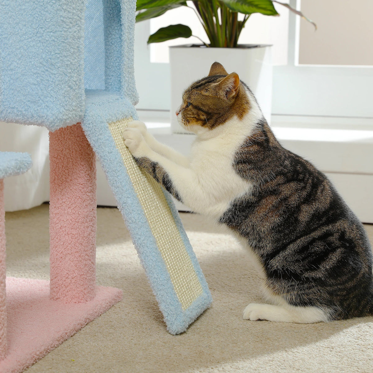 Flower Cat Tree – Multi-Level Cat Tower with Sisal Posts – image 12
