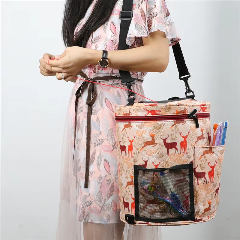 Yarn Storage Tote Bag for Knitting Needles and Crochet Hooks – image 4