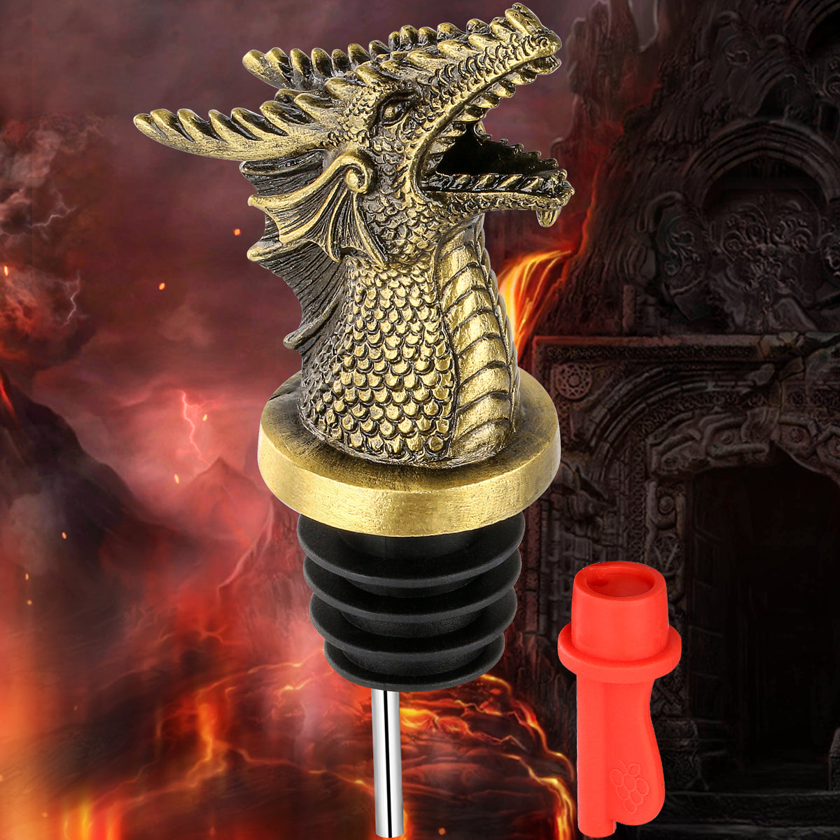 Faucet Bottle Stopper & Pourer – Zinc Alloy Wine Dispenser