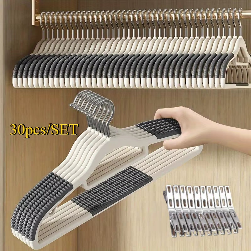 Velvet Hangers - 10 Pack Non-Slip with 20 Clips – image 3