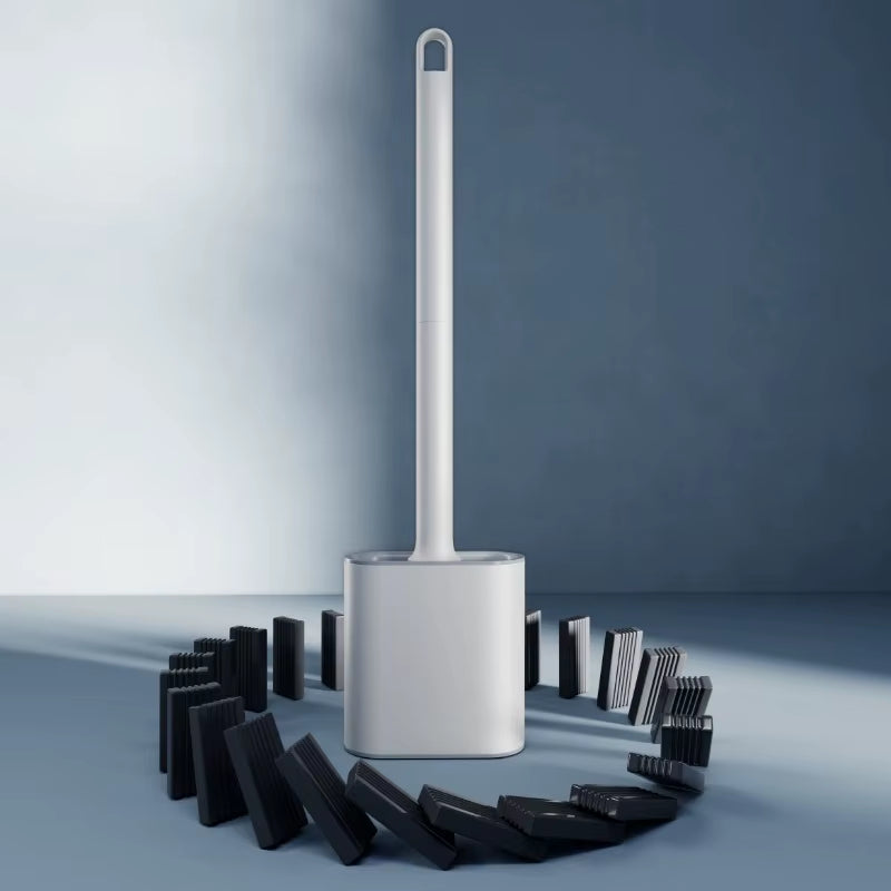Silicone Toilet Brush with Wall Holder – image 3