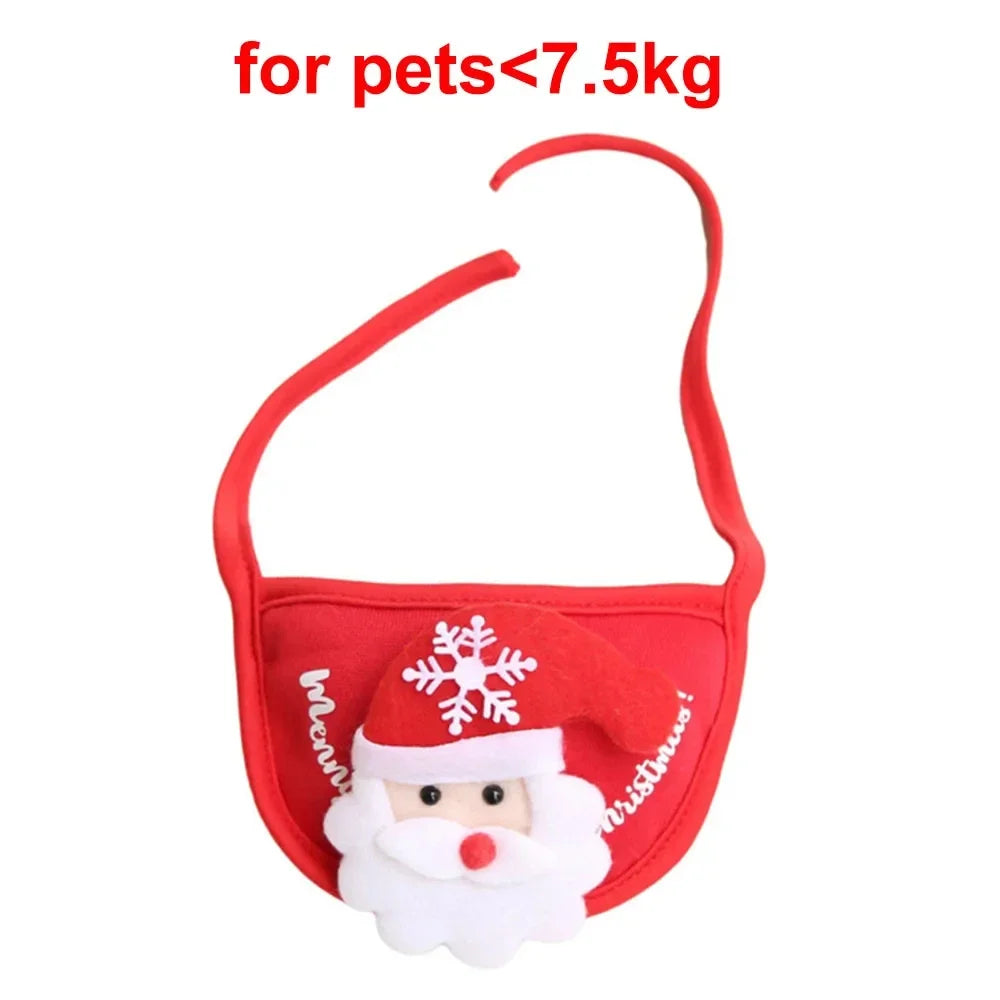 Christmas Pet Costume Set - Santa Hat & Scarf for Cats & Dogs