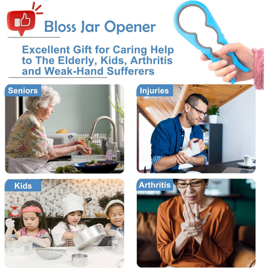 Jar Opener Multi-Size Rubber Grip Bottle & Lid Opener – image 4