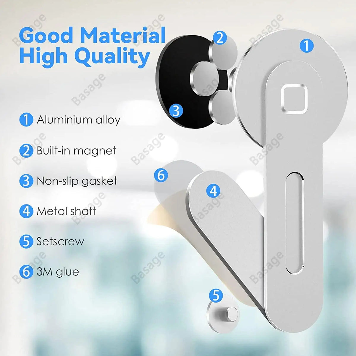 Magnetic Monitor Phone Mount - Foldable Side Phone Holder – image 6