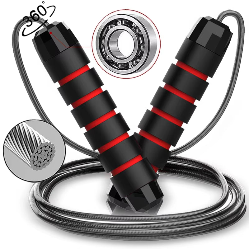 Jump Rope Adjustable Tangle-Free with Ball Bearing Handles – image 2