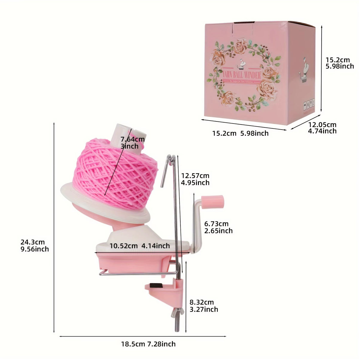Hand Crank Yarn Ball Winder for Knitting and Crochet – image 2