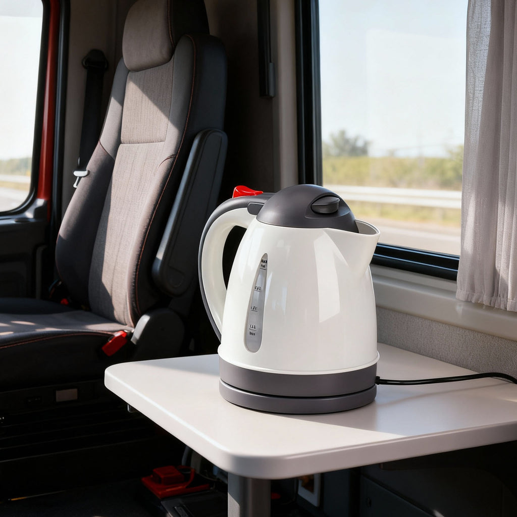 Car Electric Kettle 12V 150W, 1L Stainless Kettle with Auto Shut-Off – image 5
