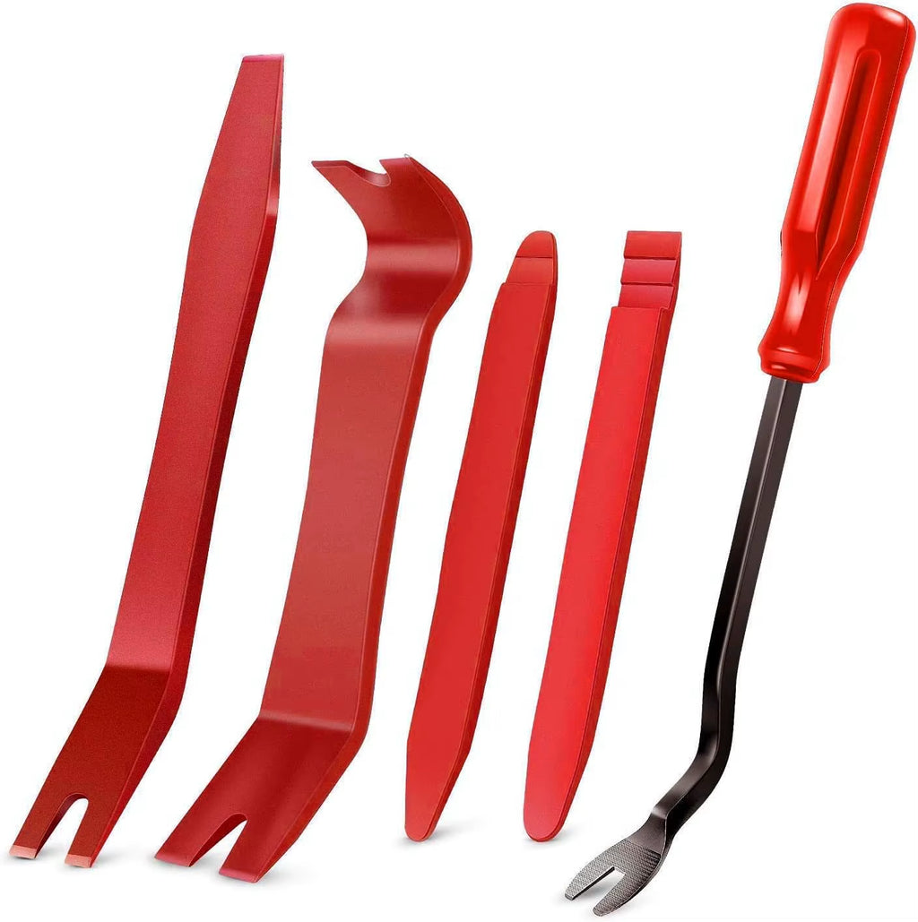 Trim Removal Tool Kit 5-Piece Nylon No-Scratch Pry Set for Car Panels