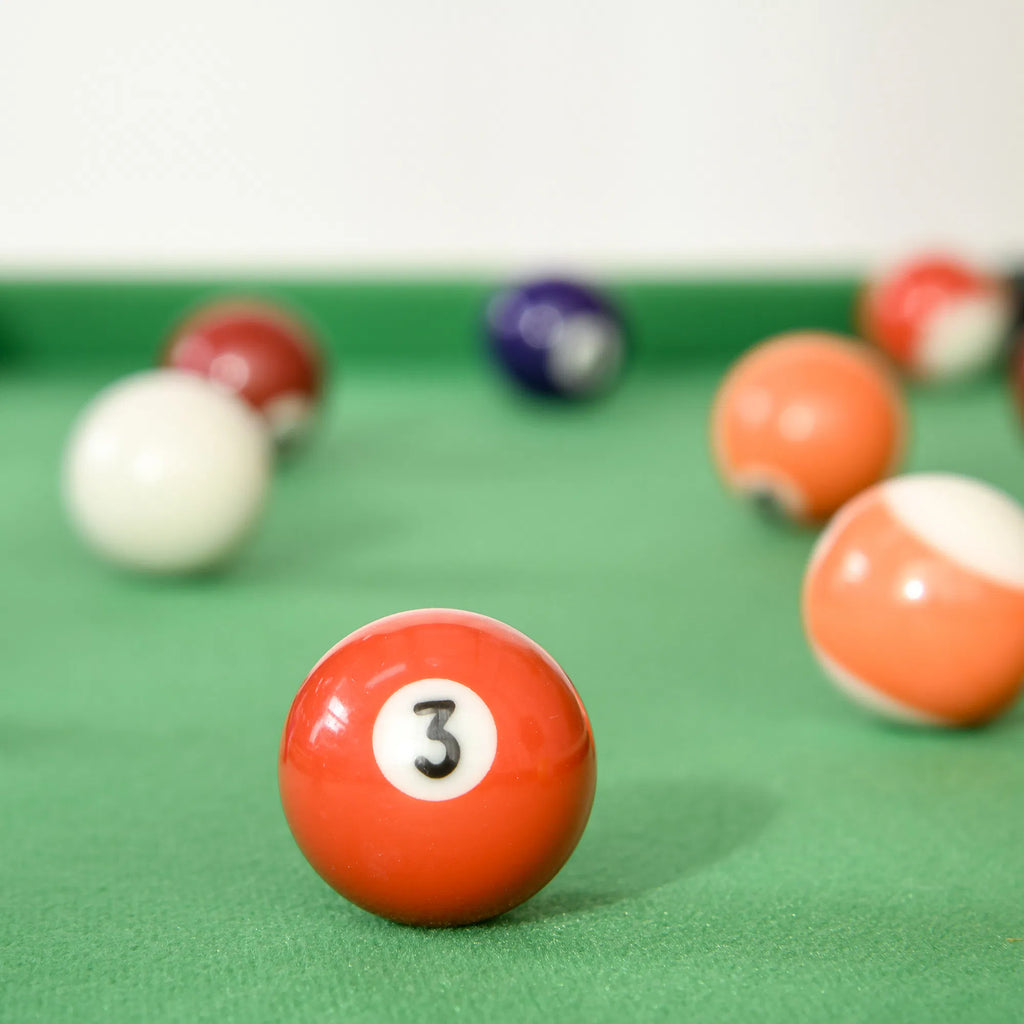 38 Inch Folding Mini Pool Table Set With Balls, Cues And Rack – image 7