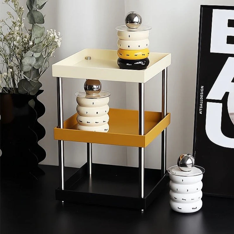 Makeup Organizer Rack Modern Tiered Vanity Display – image 4