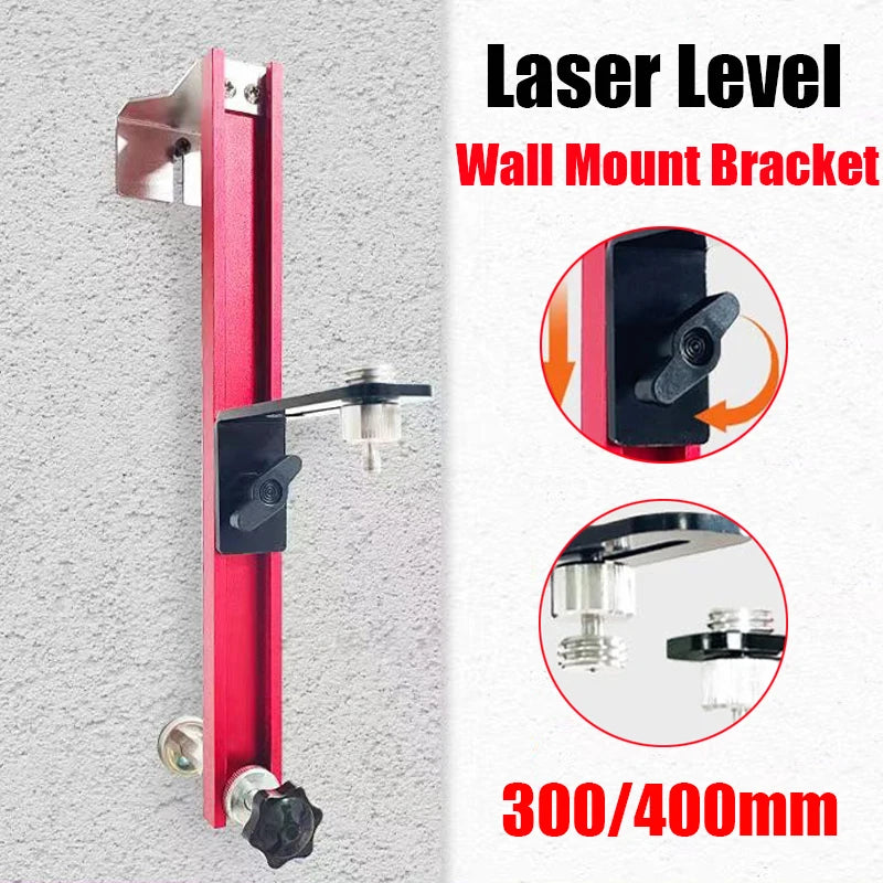 Laser Level Wall Mount Bracket – Adjustable Aluminum Holder – image 2