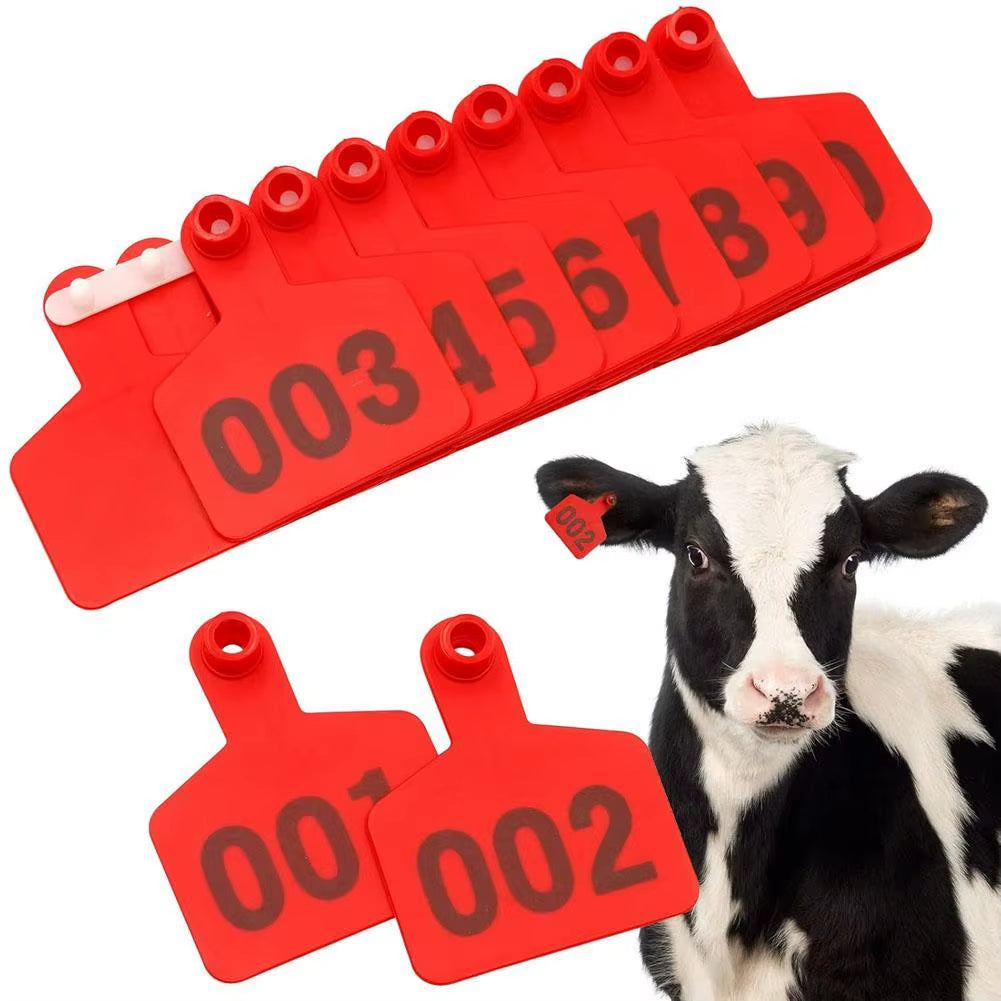 Farm Livestock Ear Tags 100 Pack, Numbered 1-100 for Cattle and Sheep – image 3