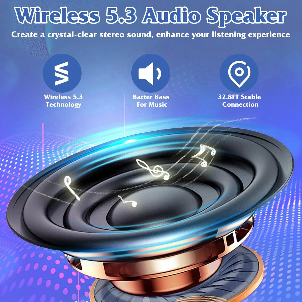 Phone Stand Bluetooth Speaker with 5000mAh Power Bank & RGB Light – image 2