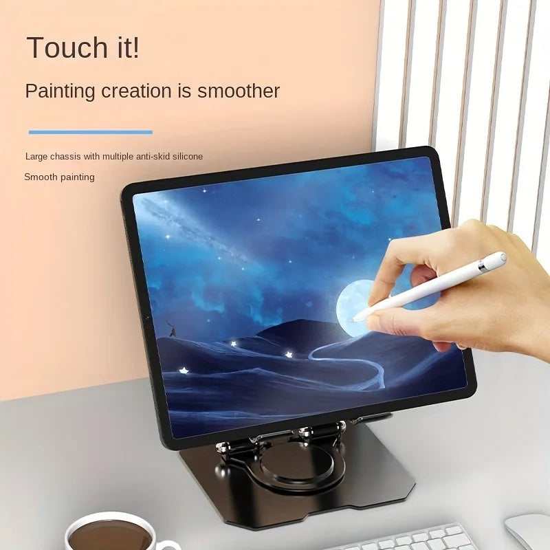 Rotating Tablet Stand, Foldable 360-Degree Holder 4.7-12 in – image 5