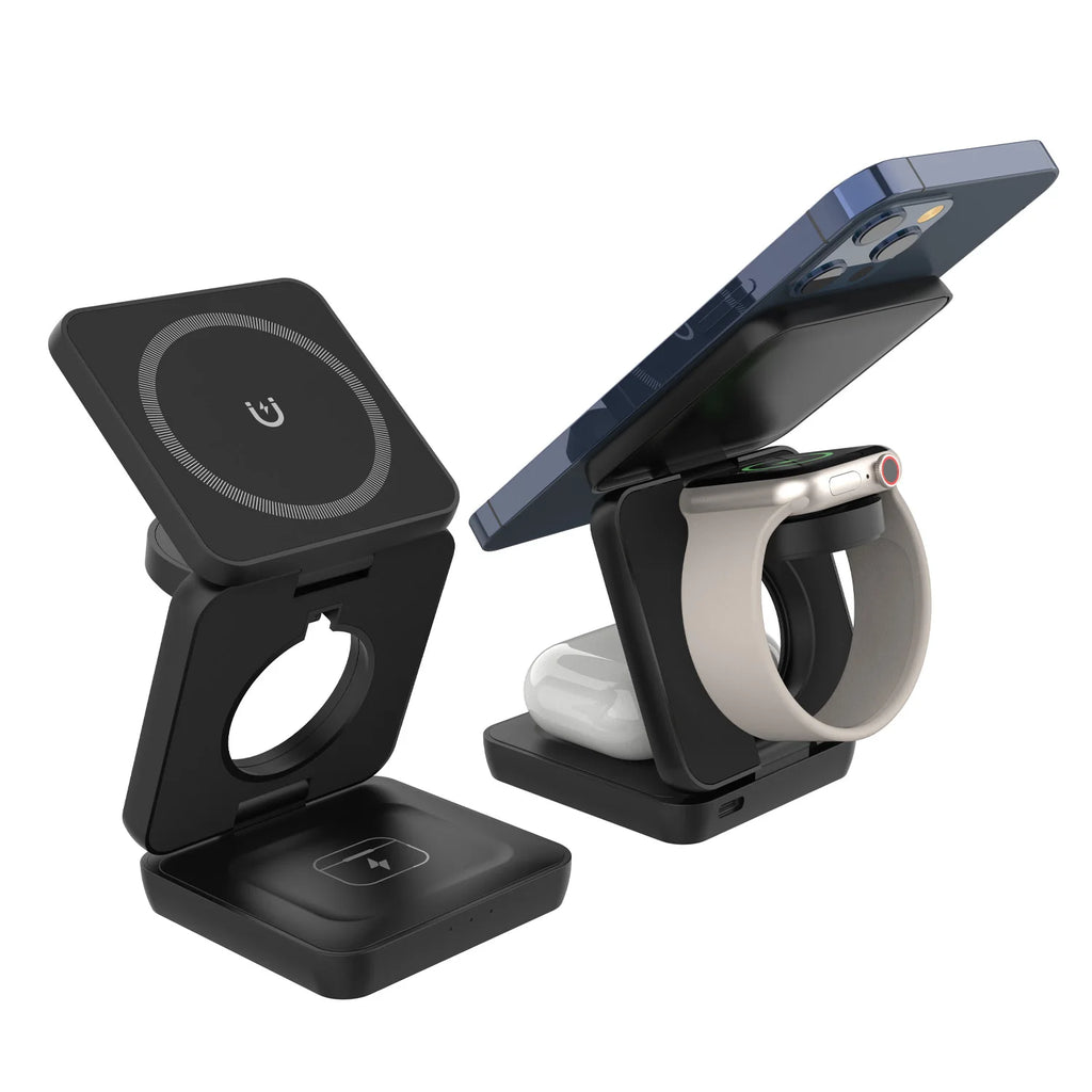 Wireless Charger Stand 3-in-1, Magnetic Foldable Charging Station – image 5