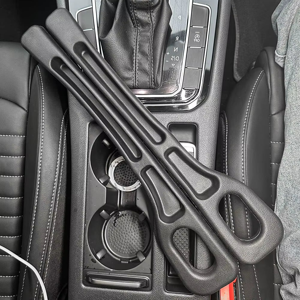 Seat Gap Filler Strip 2-Pack, Universal PU Console Crevice Blocker
