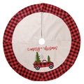 Christmas Tree Skirt – Linen Look, 47 in (120 cm) Diameter