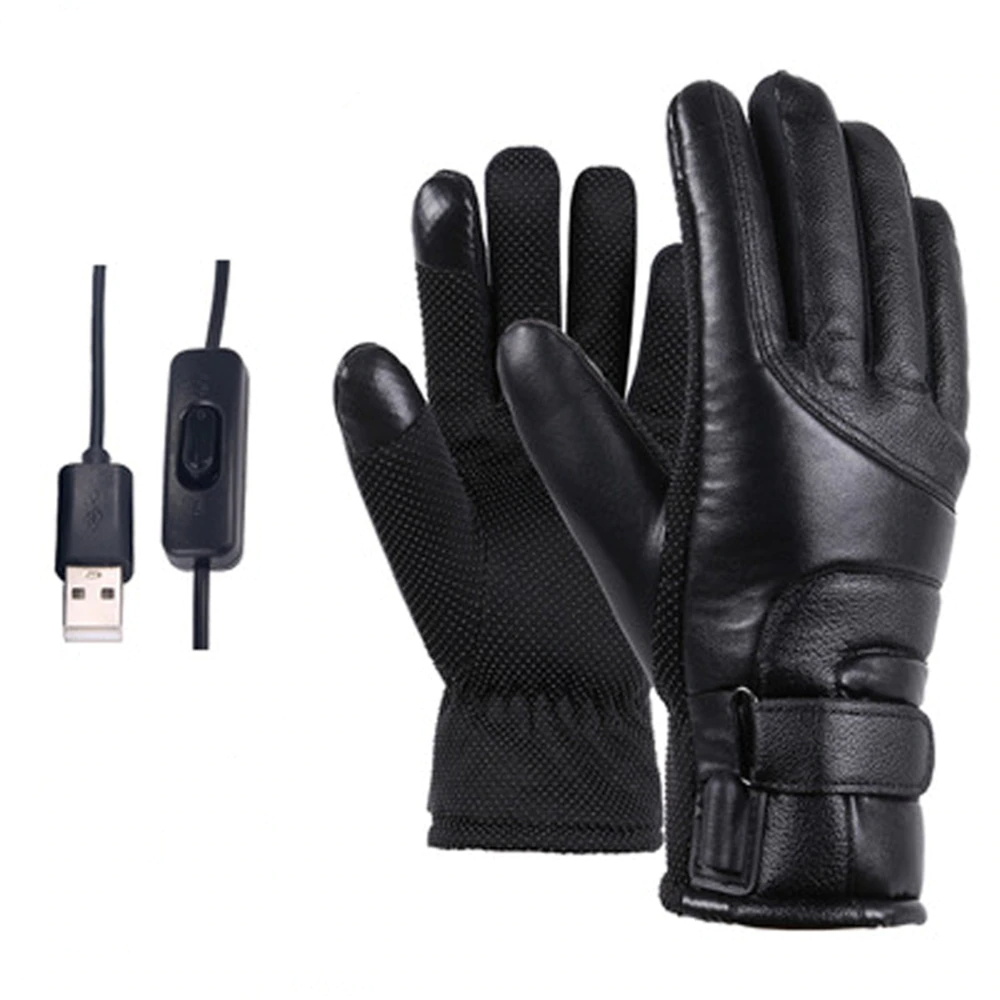 USB Heated Gloves – Touchscreen Windproof Winter Hand Warmers