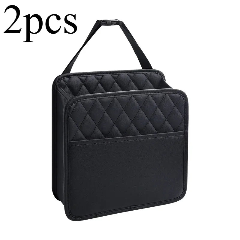 Back Seat Organizer, Waterproof PU Leather Hanging Storage Bag – image 8