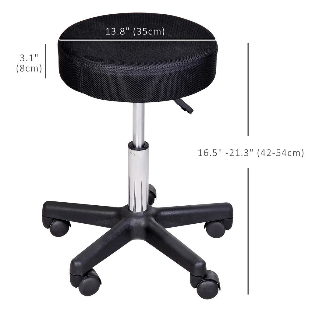 Rolling Spa Stool with 3 Interchangeable Mesh Seat Covers – image 3