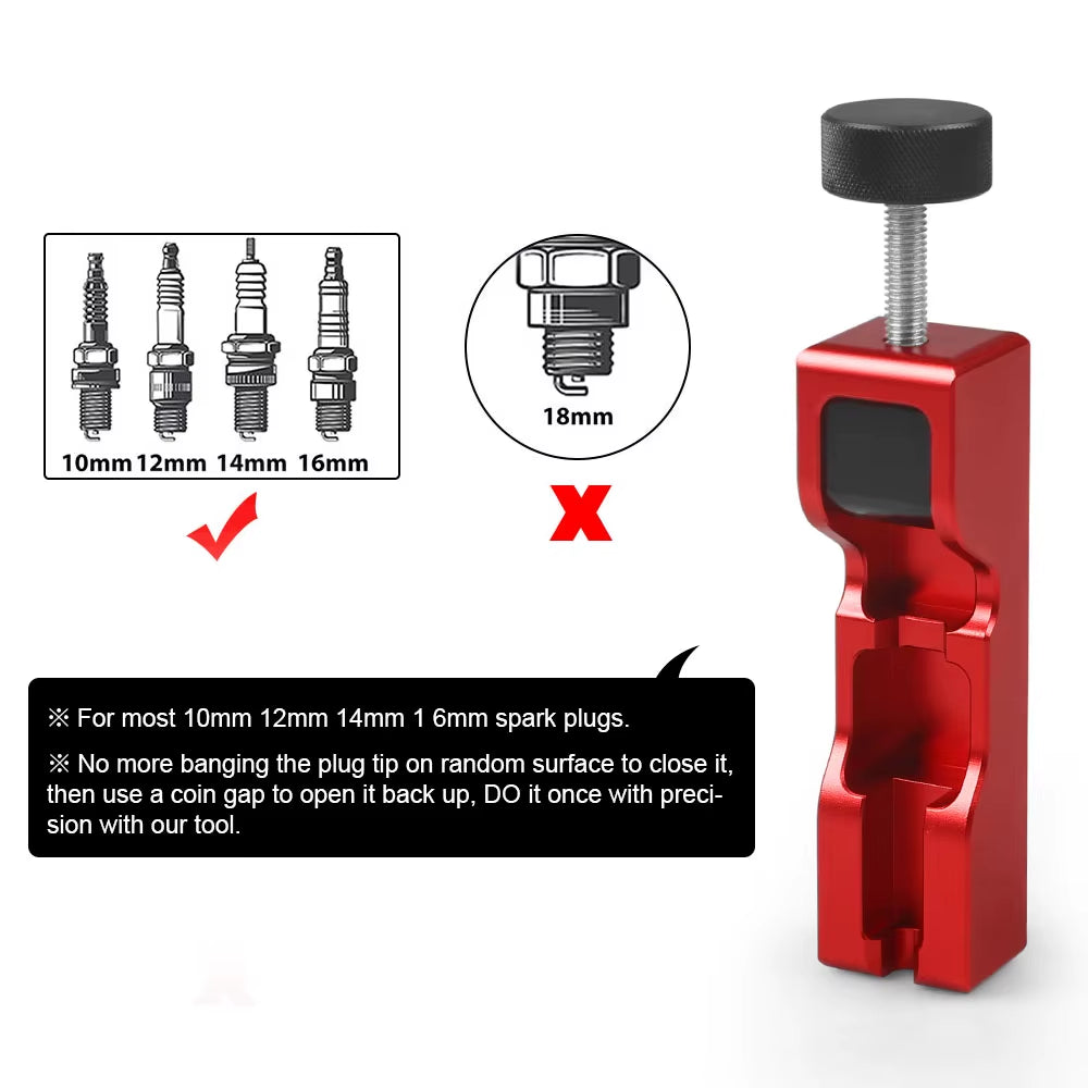 Spark Plug Gap Tool & Feeler Gauge – Aluminum Gapper Set – image 4
