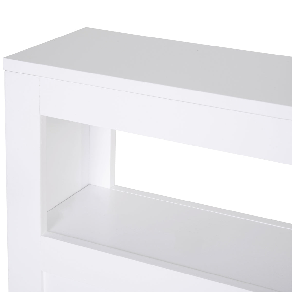 Narrow Rolling Bathroom Storage Cabinet 6.25 in Wide, White – image 8