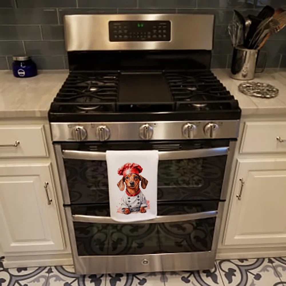 Dachshund Chef Kitchen Towels - Set of 2 – image 3