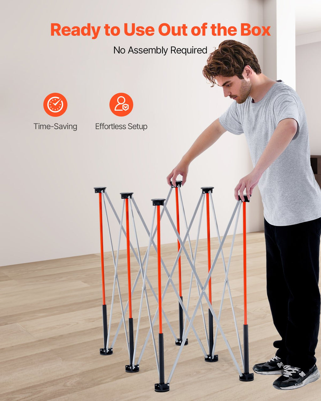 Portable Folding Workstand 4.15 x 2.18 ft, 2500 lb Collapsible – image 4