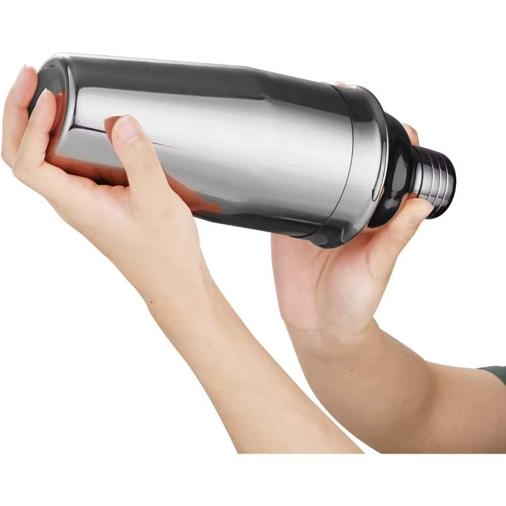 Cocktail Shaker, Stainless Steel with Built-In Strainer – image 4
