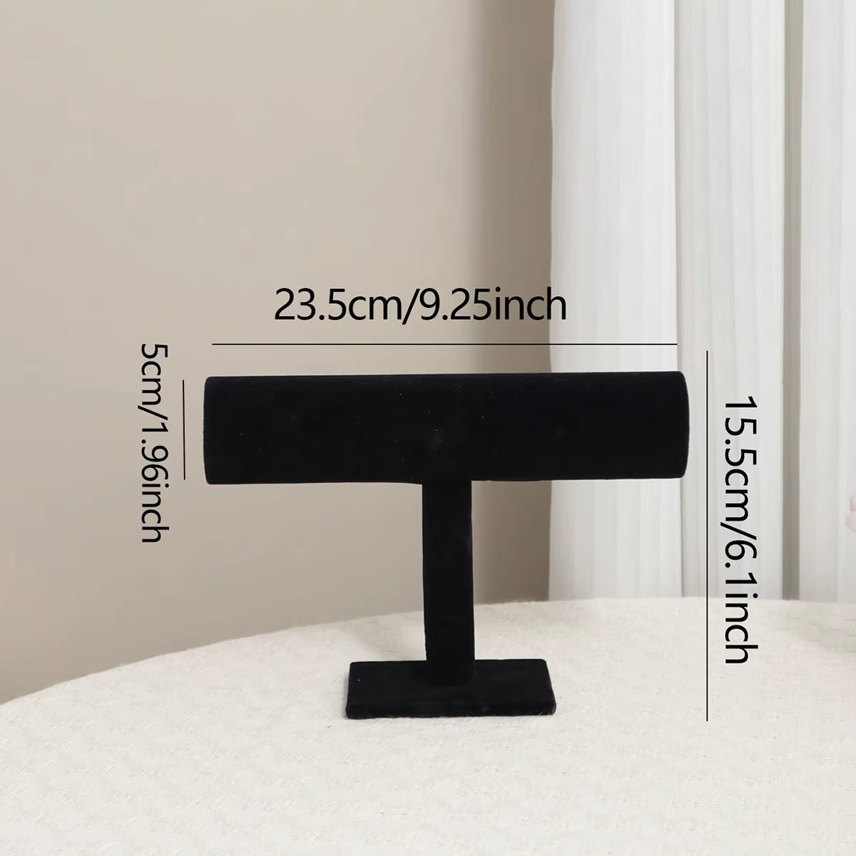 Velvet Bracelet Display Stand, 3-Tier Jewelry Holder Rack