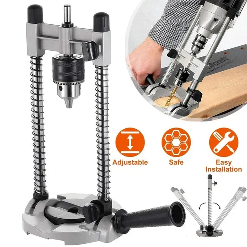 Drill Guide Stand, Adjustable 45/90 Degree Portable Drill Press Jig – image 6