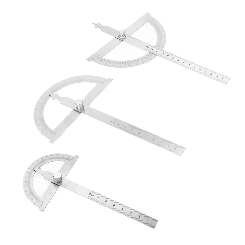 Protractor Angle Finder - Stainless Steel 0-180 Degree Locking Ruler – image 2