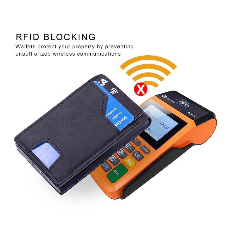 Men's Slim Pop-Up Card Wallet – RFID Blocking with Money Clip – image 7