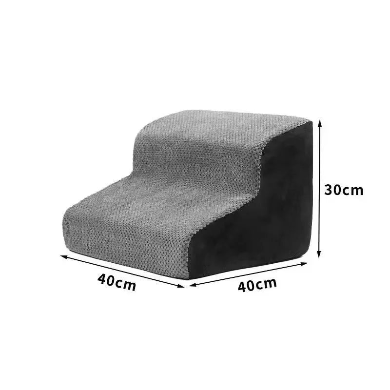 Dog Stairs - Foam Pet Steps with Washable Non-Slip Cover – image 5