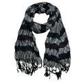Jacquard Scarf, Warm Beige Neutral Textured Scarf, 66 x 28 in