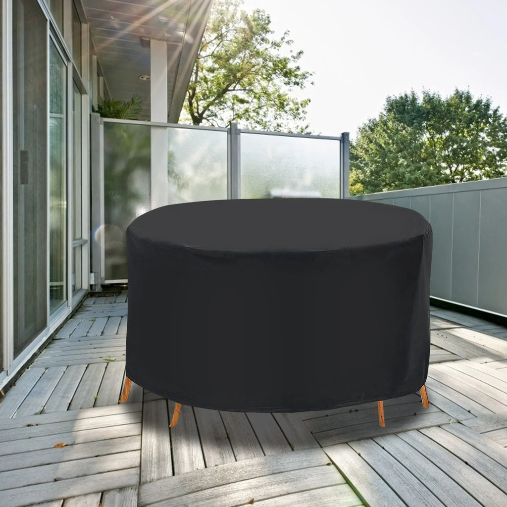 Round Patio Table Cover 73 in - Waterproof Outdoor Furniture Cover – image 6