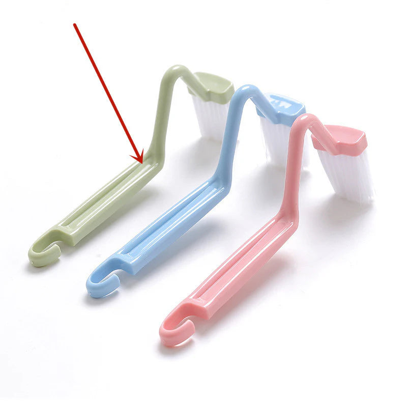 Toilet Rim Brush Curved Long Handle Under-Rim Cleaner – image 10