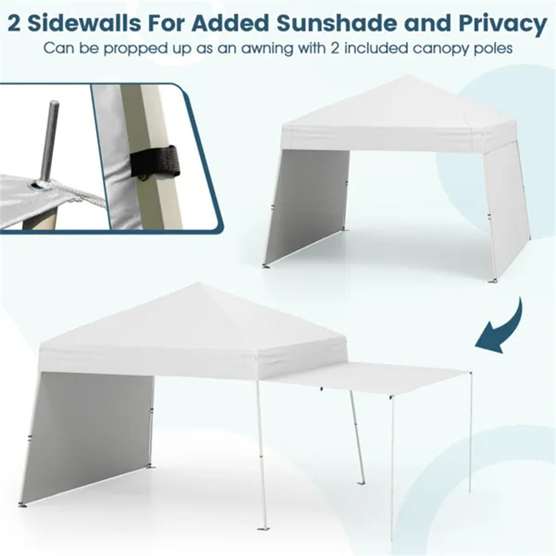 14 x 9.2 ft Pop-Up Canopy Tent with Sidewalls and Awning – image 5
