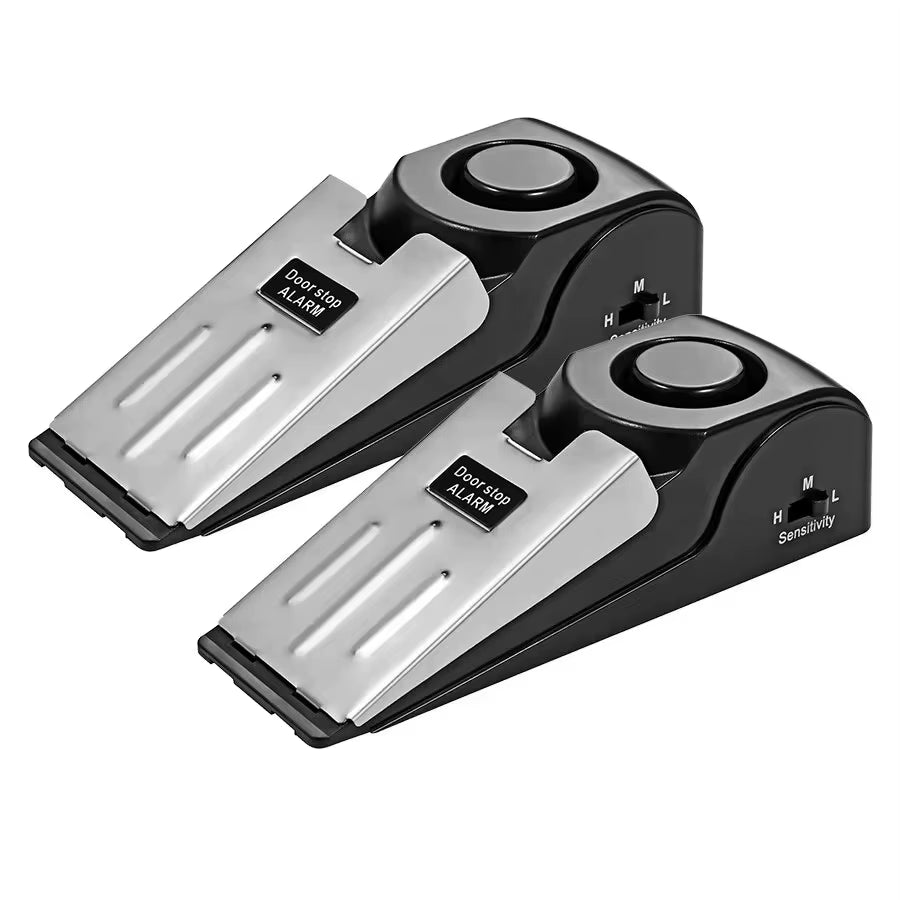 Door Stop Alarm 2 Pack – 125dB Wireless Wedge Door Alarm
